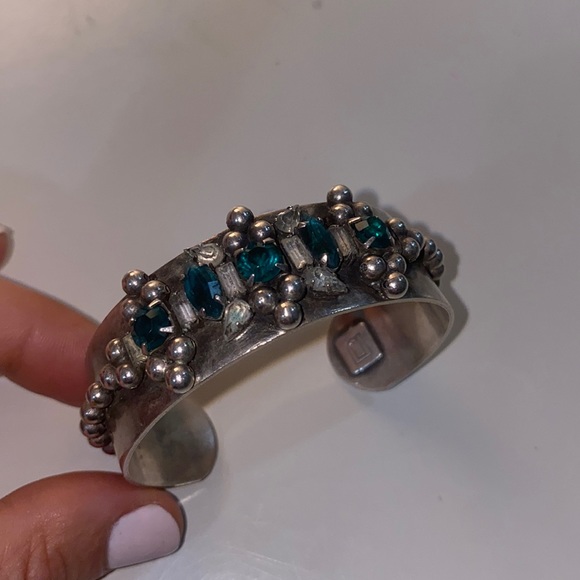 DANNIJO Metal Cuff with Gems Bracelet 🆕 - Picture 4 of 12